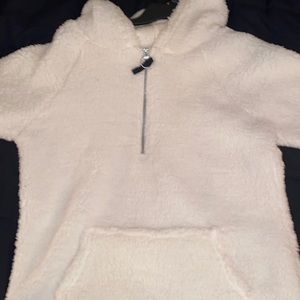 White Sherpa Pullover (Never Worn)